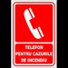 Indicator telefon pentru cazurile de incendiu
